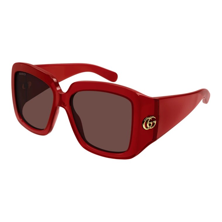 Burgundy/Brown Okulary przeciwsłoneczne Gucci