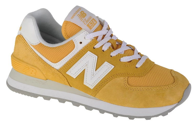 New Balance WL574FV2, Damskie, Żółte, buty sneakers, przewiewna siateczka, rozmiar: 36,5