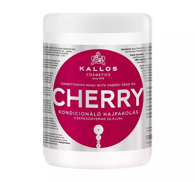 KALLOS KJMN CHERRY MASKA CZEREŚNIOWA 1000ML