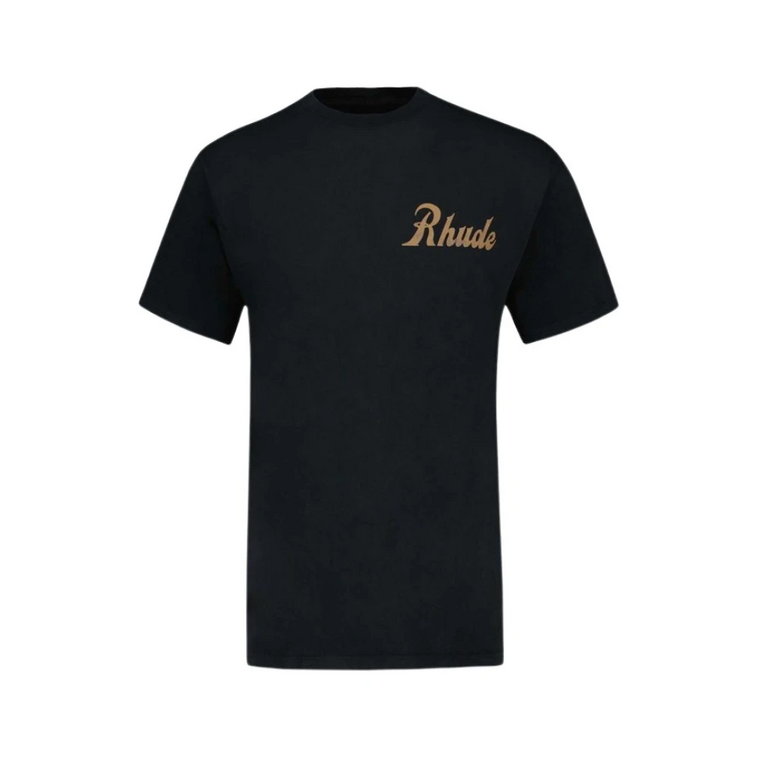 Czarna Bawełniana Koszulka Sprzedażowa i Serwisowa Rhude