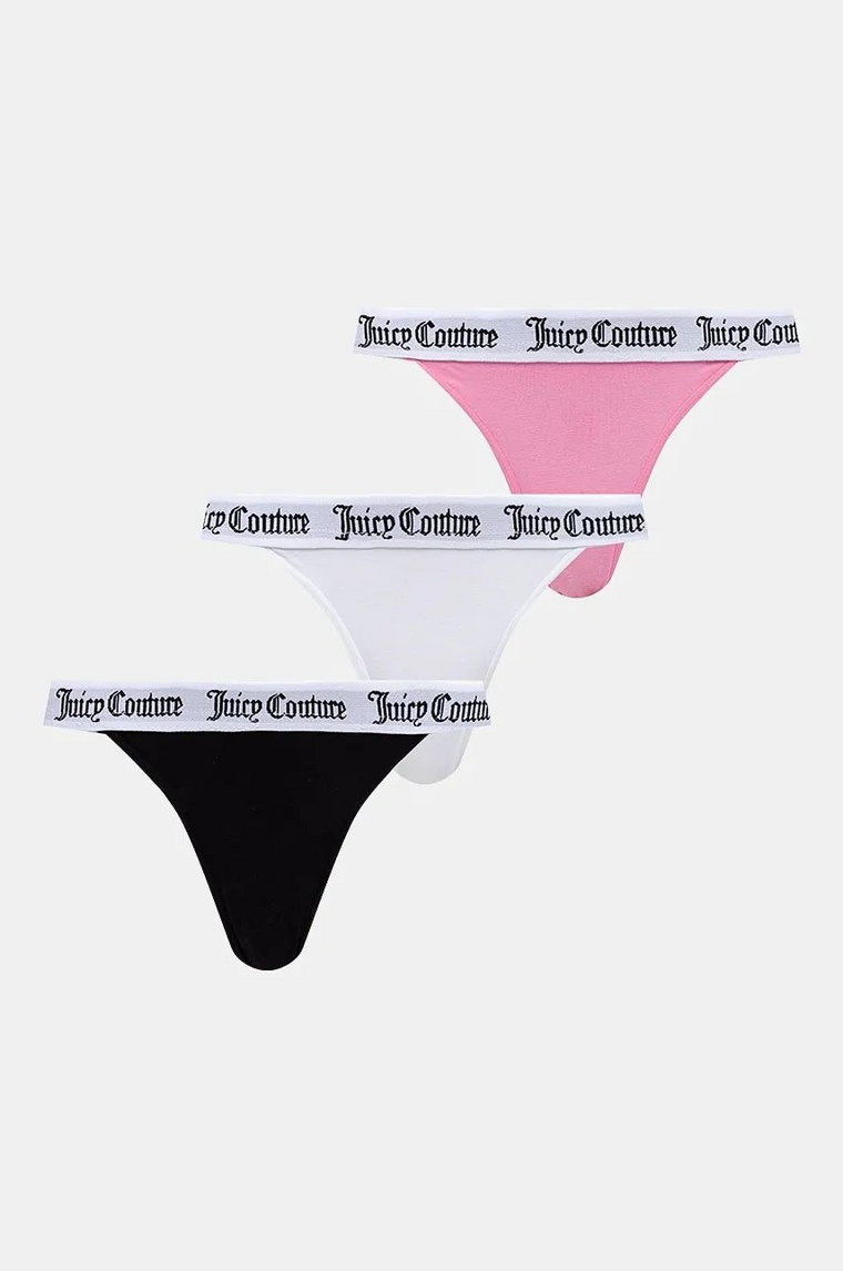 Juicy Couture figi DIDDY BRIEF PK x 3 kolor biały z bawełny JCLBR224572