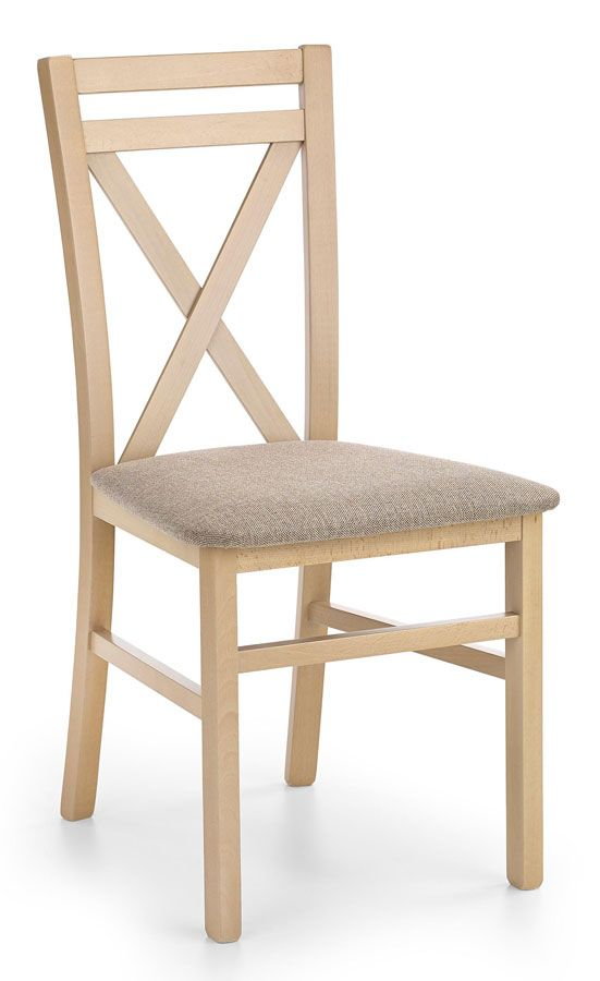 Tapicerowane krzesło drewniane dąb sonoma - Vegas