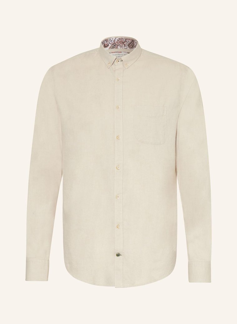 Colours & Sons Koszula Regular Fit beige