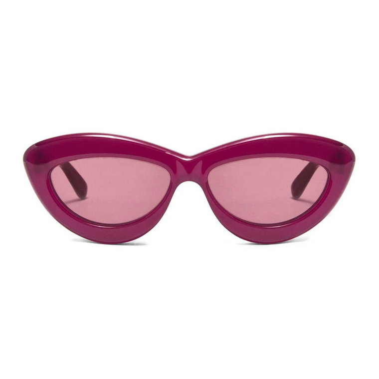 Okulary przeciwsłoneczne w stylu Cat-Eye z motywem wiśni Loewe