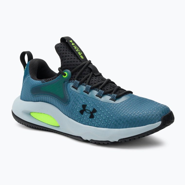 Buty treningowe męskie Under Armour Hovr Rise 4 static blue/lime surge/black | WYSYŁKA W 24H | 30 DNI NA ZWROT