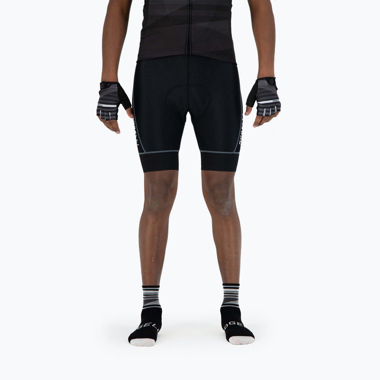 Spodenki rowerowe męskie Rogelli Lugo II Bib Short black