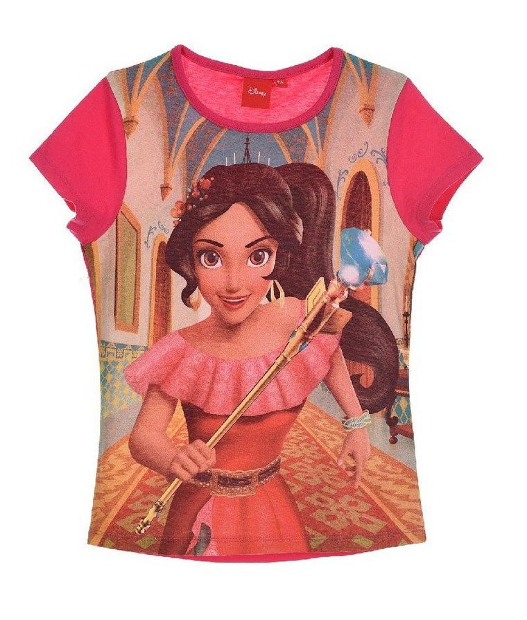 T-shirt różowy dziewczęcy Elena z Avaloru rozmiar 104 cm