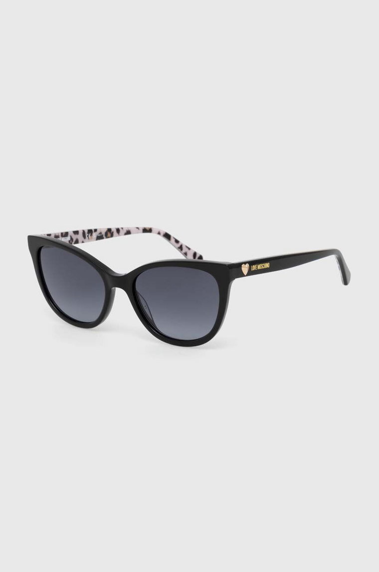 Love Moschino okulary przeciwsłoneczne damskie kolor czarny MOL072/S