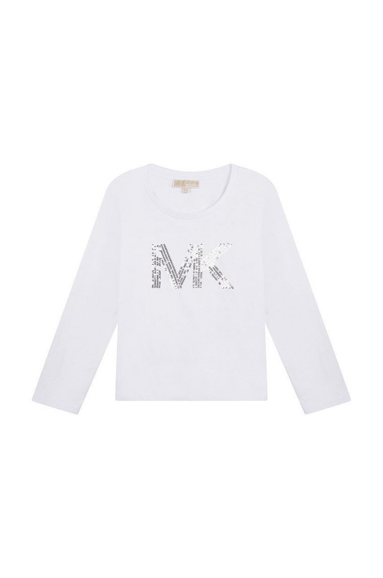 Michael Kors longsleeve bawełniany dziecięcy kolor biały