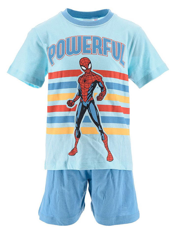 Spiderman Piżama "Spiderman" w kolorze niebieskim ze wzorem