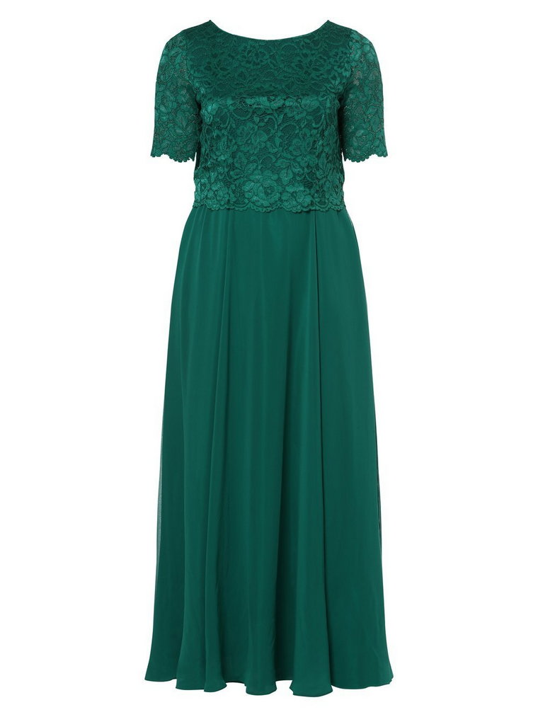 Vera Mont - Damska sukienka wieczorowa  duże rozmiary, zielony