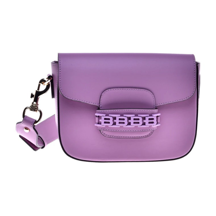 Crossbody bag in lilac calfskin Baldinini