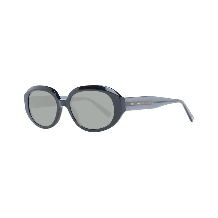 Czarne okrągłe okulary przeciwsłoneczne z szarymi soczewkami Ted Baker