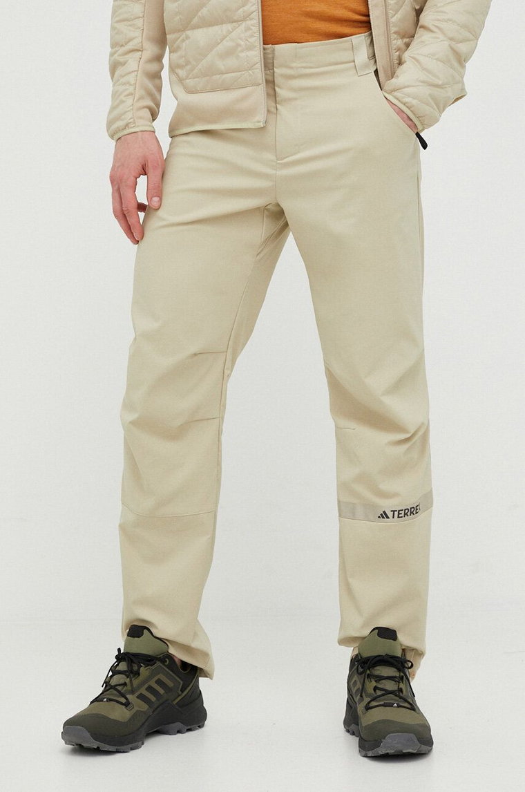 adidas TERREX spodnie outdoorowe Multi kolor beżowy
