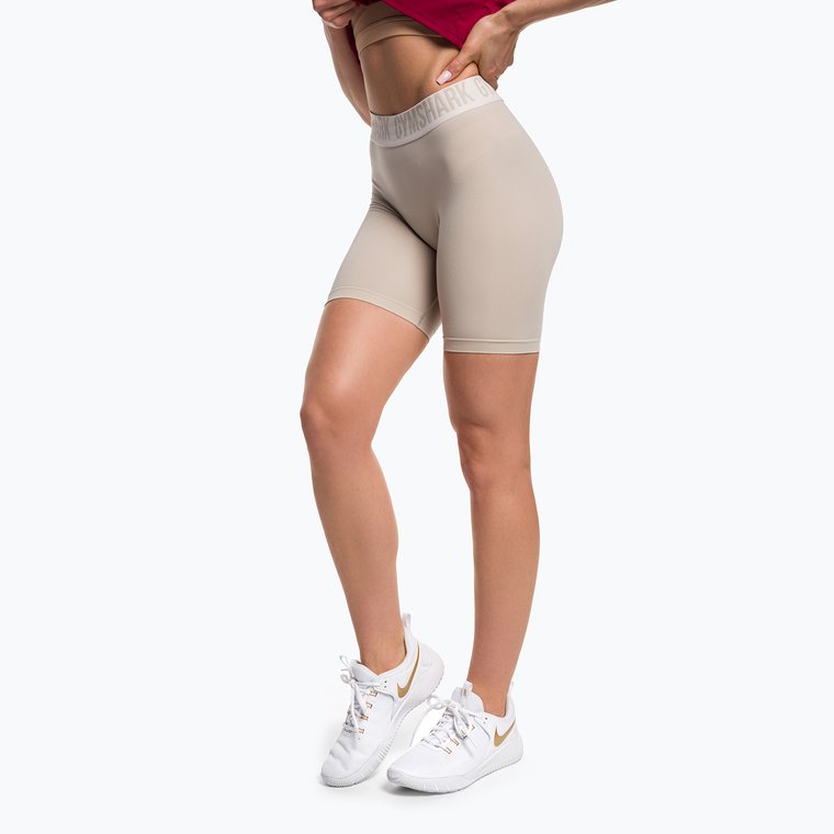 Spodenki treningowe damskie Gymshark Fit Cycling pebble grey