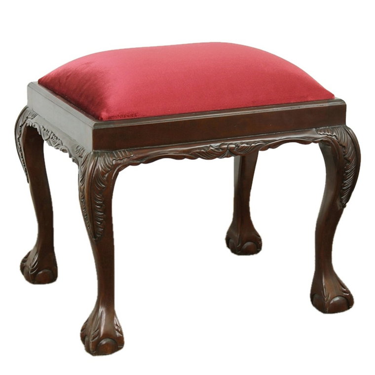 STYLOWY  TABORET 117187PR W KOLORZE MAHONIU / POLOMEBLE