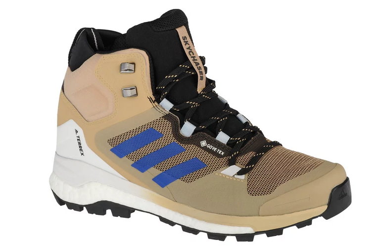 adidas Terrex Skychaser 2 Mid GTX GY5063, Męskie, Beżowe, buty trekkingowe, przewiewna siateczka, rozmiar: 42