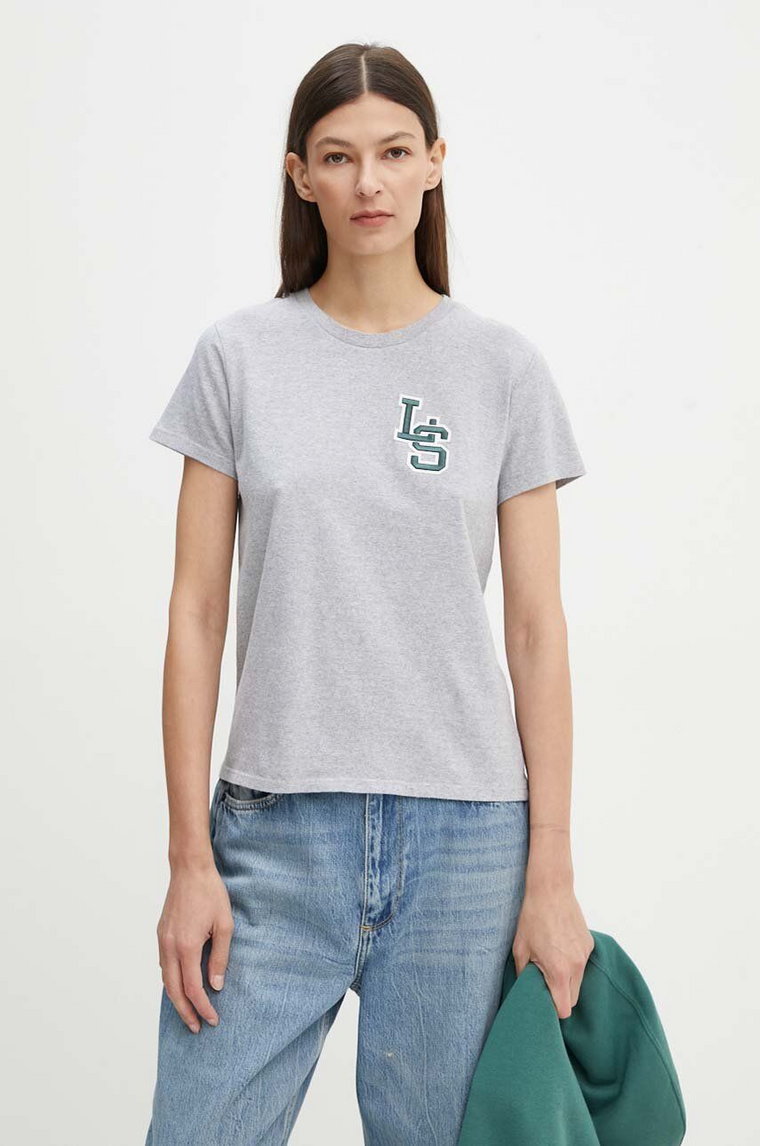 Levi's t-shirt bawełniany damski kolor szary 17369