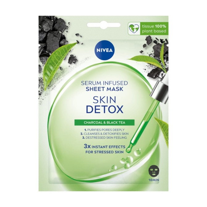 Nivea Skin Detox maska w płachcie z serum detoksykującym