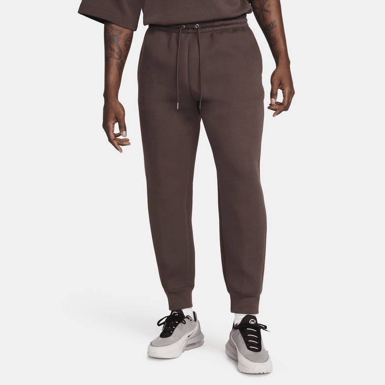 Męskie spodnie z dzianiny Nike Tech Fleece Reimagined - Szary