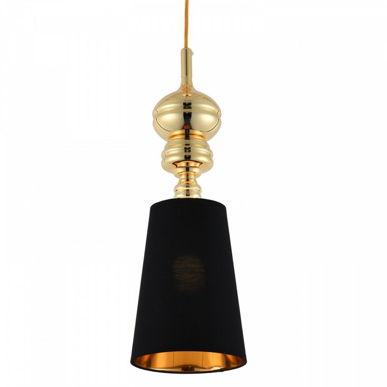 Lampa wisząca queen-1 złoto czarna 18 cm kod: MP-8846-18 black gold