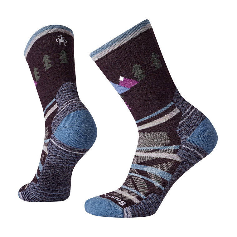 Skarpety Trekkingowe Smartwool Hike Light Cushion Under The Stars Crew Bordowy Sw001584590 38-41 Eu