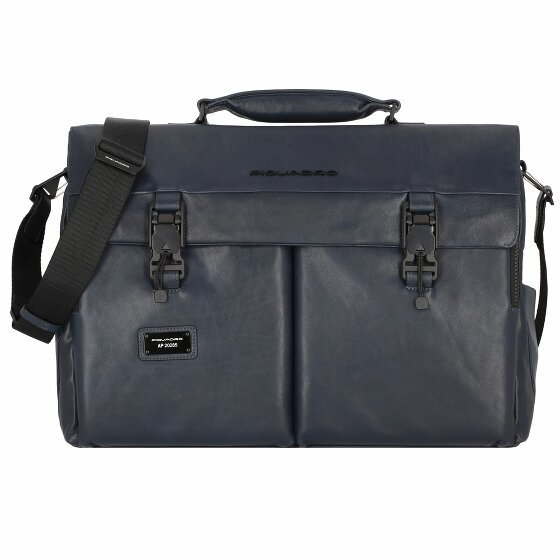 Piquadro Harper Briefcase Leather 43 cm Laptop Compartment night blue