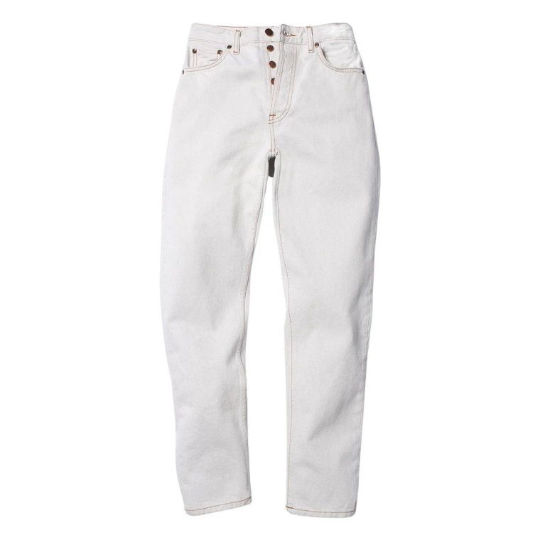 Breezy Britt Jeans - Clay White Nudie Jeans