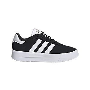 Czarno-białe sneakersy adidas court platform - Damskie - Kolor: Czarno-białe - Rozmiar: 40