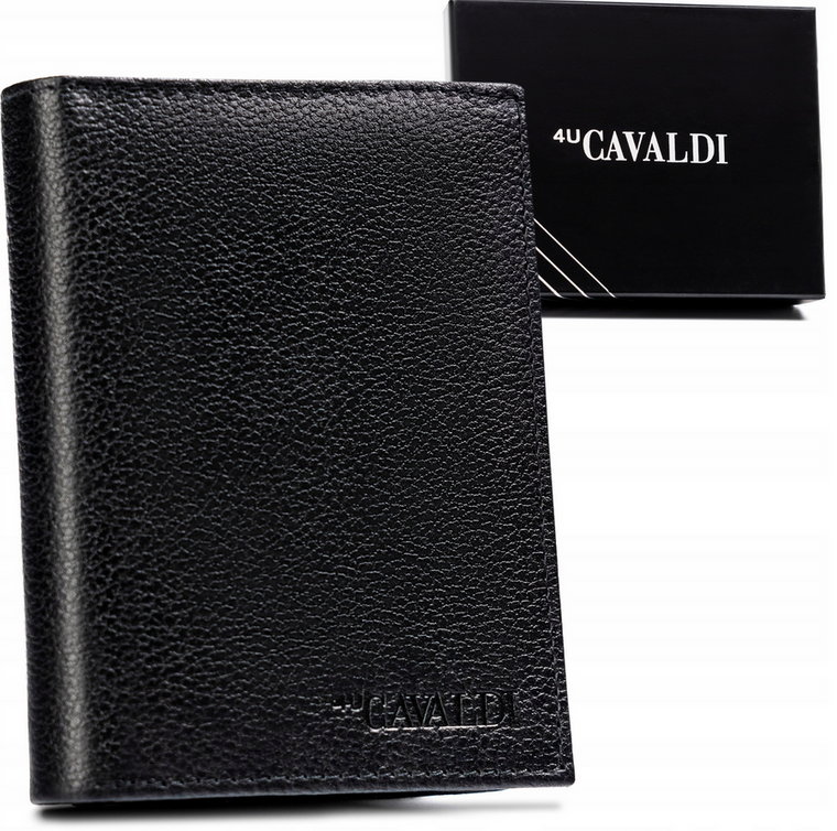 Pojemny stylowy skórzany męski portfel 4U Cavaldi