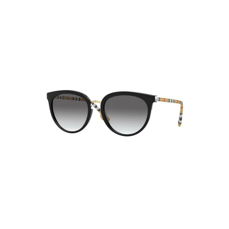 Eleganckie Czarne Okulary Przeciwsłoneczne dla Kobiet Burberry