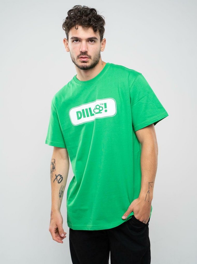 Koszulka Z Krótkim Rękawem DIIL Dill Frame Zielona
