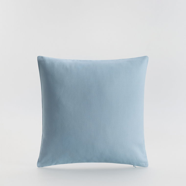 Reserved - Bawełniana poszewka na poduszkę - jasnoniebieski