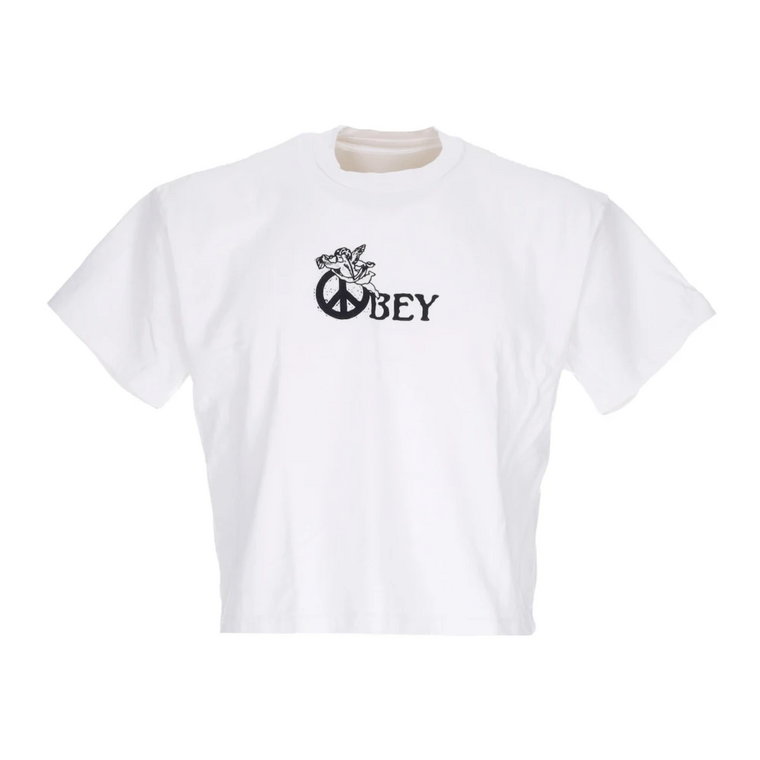 Peace Angel Crop Tee Obey