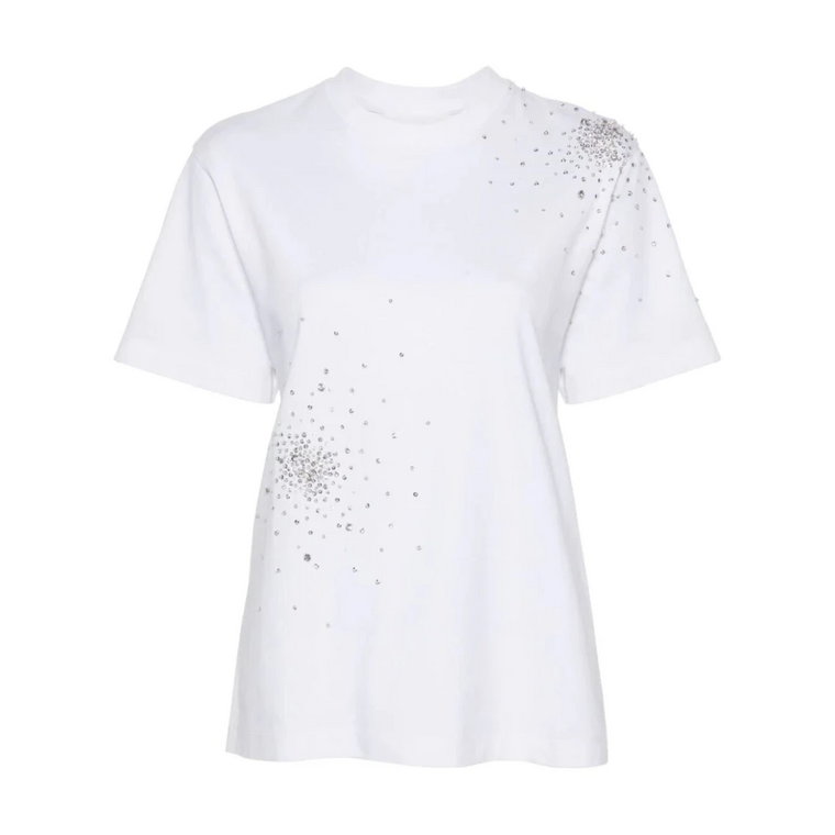 Biała Koszulka z Haftem DES Phemmes