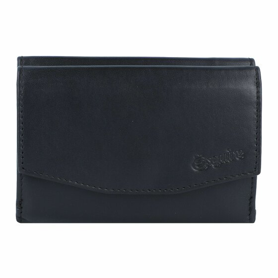Esquire New Silk Wallet Leather 11 cm schwarz