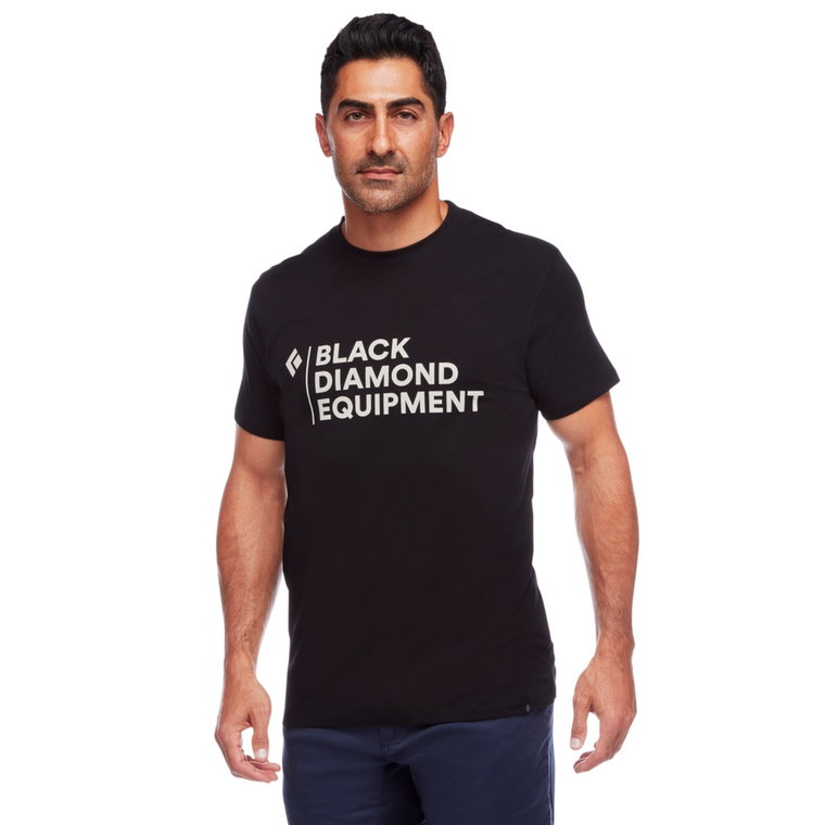 Męski T-shirt Black Diamond STACKED LOGO T-SHIRT black - S