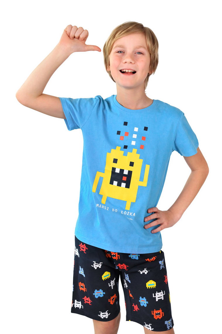Piżama dziecięca piżamka chłopięca bawełniana 140 Dla gamerów Endo