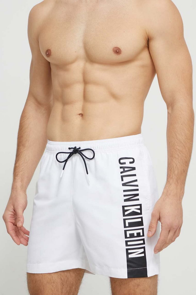 Calvin Klein szorty kąpielowe kolor biały