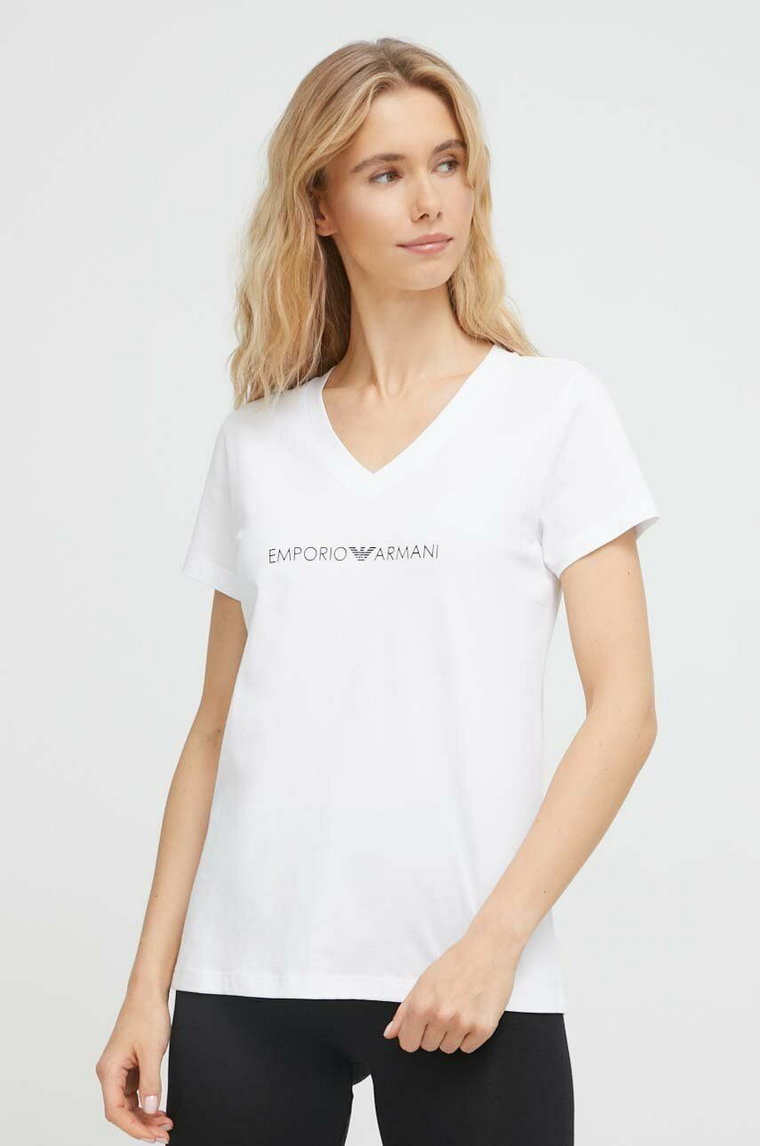 Emporio Armani Underwear t-shirt lounge bawełniany kolor biały