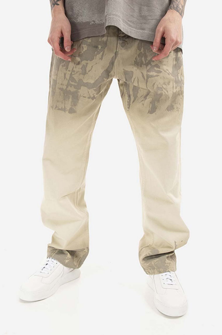 A-COLD-WALL* spodnie Dye Tech męskie kolor beżowy ACWMJS004.