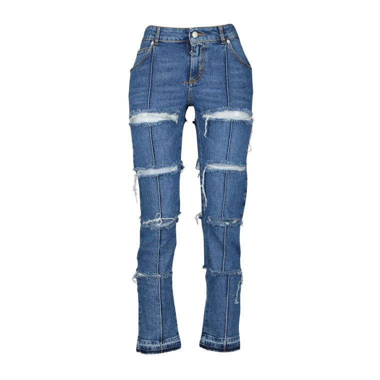 Straight Cut Denim Jeans Alexander McQueen