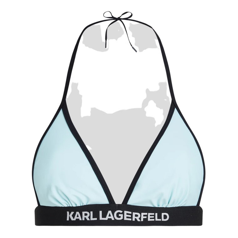 Top Bikini Triangle z Elastycznym Logo Karl Lagerfeld