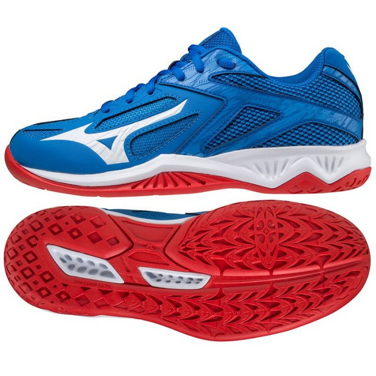 Buty siatkarskie Mizuno Lightning Star Z6 Jr V1GD210324 niebieskie niebieskie