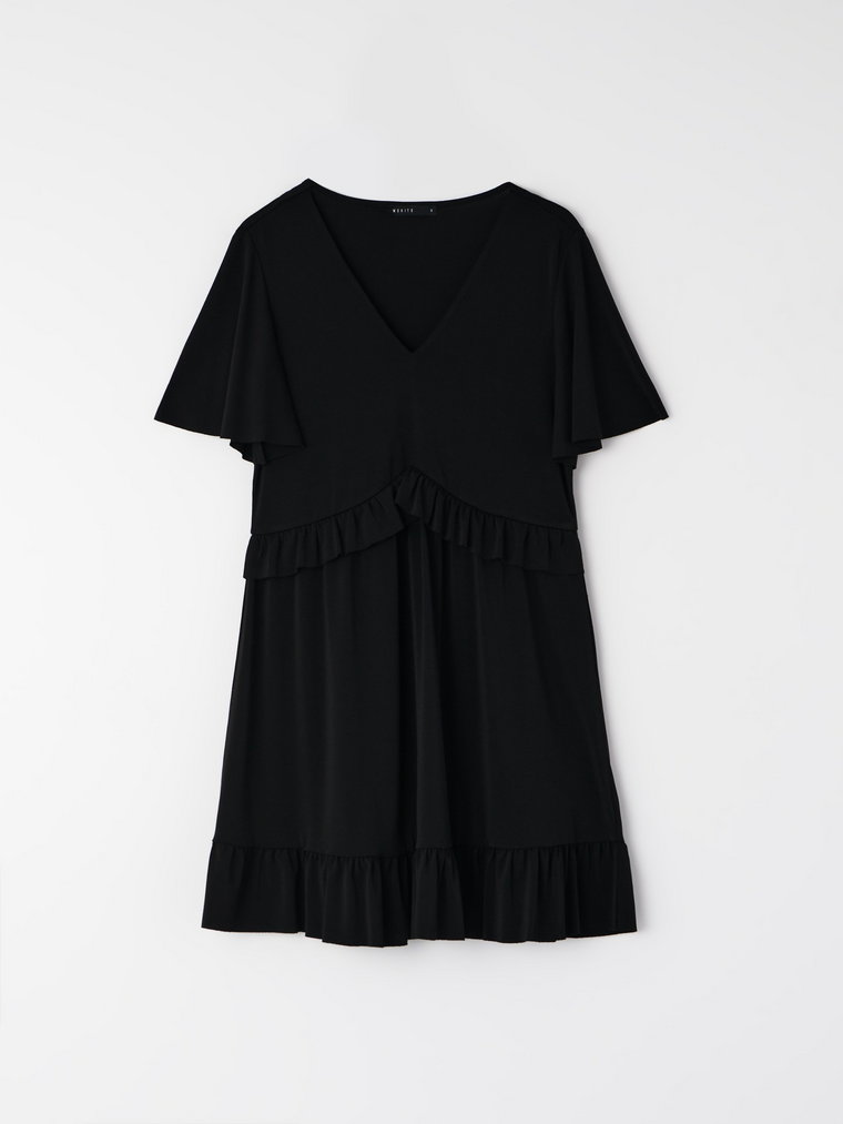 Mohito - Sukienka mini z krótkim rękawem - czarny
