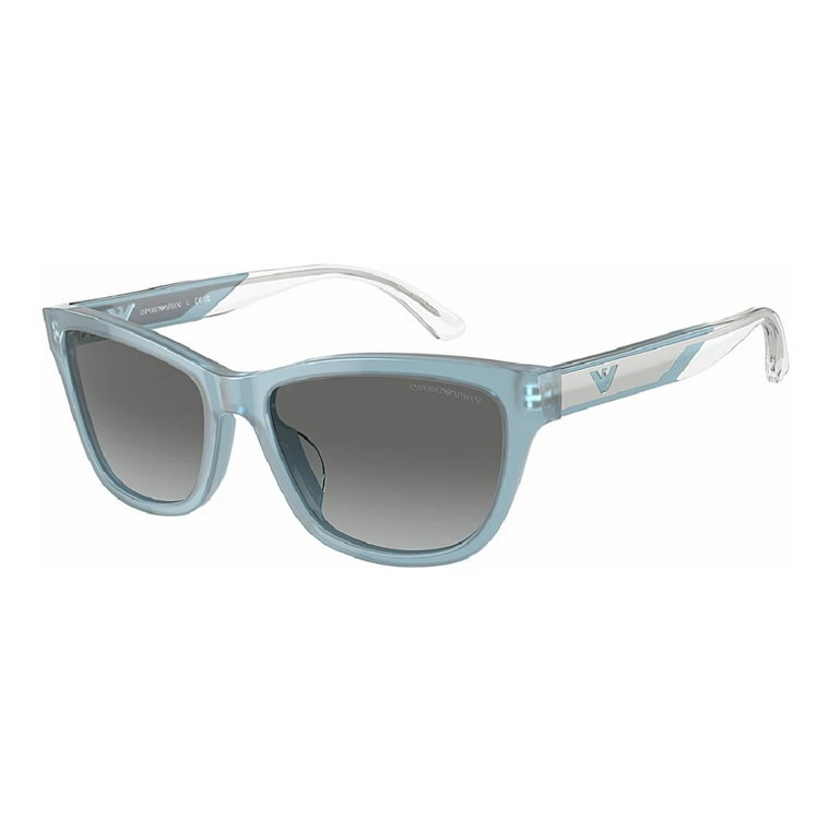 Stylowe okulary przeciwsłoneczne w Shiny Opaline Azure Emporio Armani