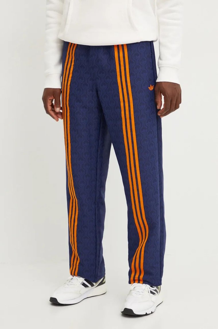 adidas Originals spodnie dresowe Club TrackPant kolor granatowy wzorzyste JN5971