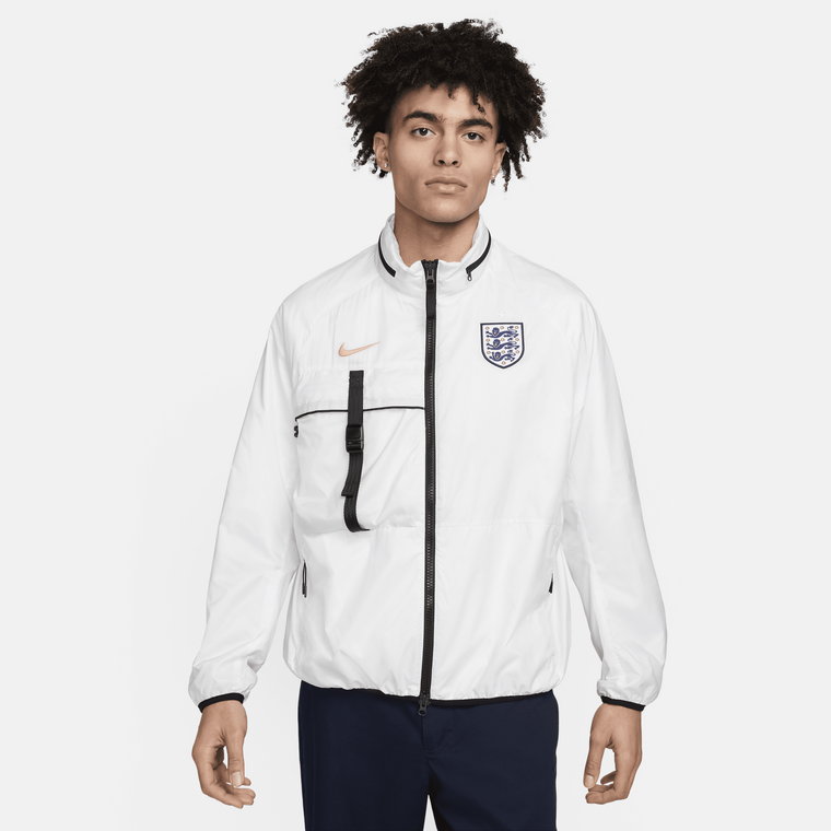 Męska kurtka piłkarska Nike Anglia - Biel