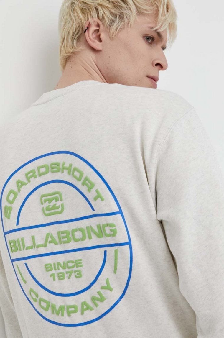 Billabong bluza męska kolor szary z nadrukiem ABYSF00120