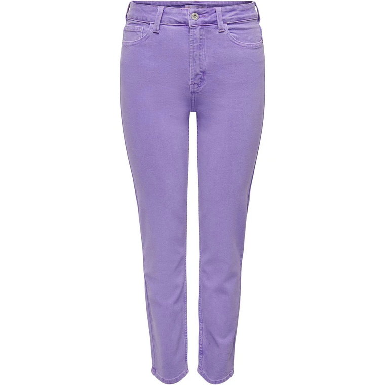 Spodnie z Wysokim Stanem w Paisley Purple Only